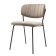 Eirill chair, 530 × 590 × 770 mm, velor, color light brown