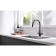 LEMARK COMFORT LM3075BL kitchen mixer, single -leaf, drinking output, black