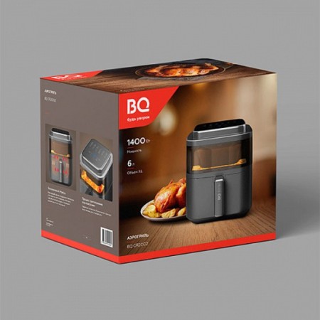 Airgrine BQ GR2002, 1400 W, 60-200 ° C, 6 L, Black Sberbian-6