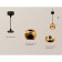A set of suspended lamp with additional backlight by Ambrella Light, Techno, XP1105001, GU5.3, Color Gold polished, black sand