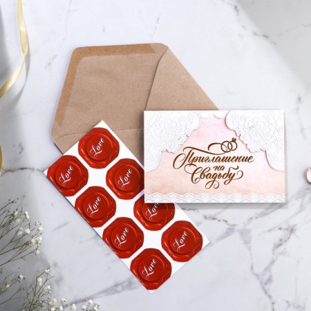 A wedding invitation in the craft envelope "Kraft"-2