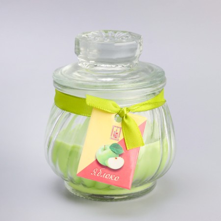 Aromatic “pot” candle 9x7.5cm, apple-5