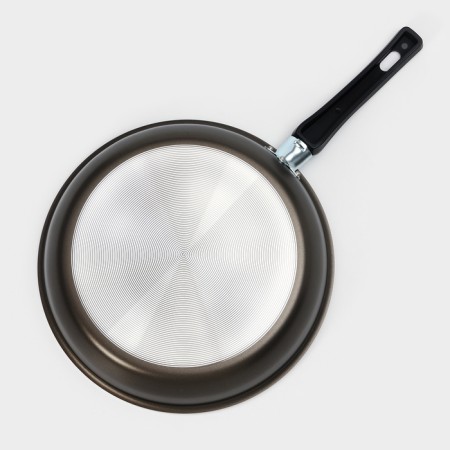 Pan “Classic Atlas”, D = 26 cm, plastic handle, glass cover, anti -stick coating, black color-7