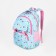 A backpack, a lightning department, 2 outer pockets, 2 side pockets, blue color
