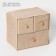 Box LADOOM "Francesca", 3 drawers, 30 × 20 × 28 cm, beige color