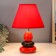 Table lamp 16877/1bk+RD E14 40W Black-red 21x21x30 cm