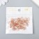 Beads for creativity Plastic "Busin hat" set 50 pcs Transparent caramel 0.4x1x1 cm
