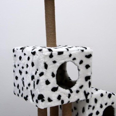 House for cats with a clamp "two -level", 72 x 37 x 110 cm, jute, Dalmatian-7