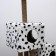 House for cats with a clamp "two -level", 72 x 37 x 110 cm, jute, Dalmatian