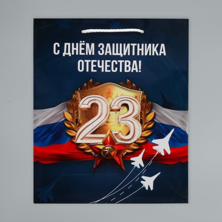 Gift Package Laminated, Packaging, Defender of the Fatherland, ML 21 x 25 x 8 cm-6