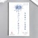 Tattoo on the body Blue "Flower and Hieroglyphs" 18x11 cm