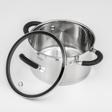 A pan with a glass cover Nadoba Olina, D = 20 cm, 3.2 l