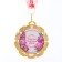 Jubilee medal with the ribbon "35 years. Flowers", D = 70 mm