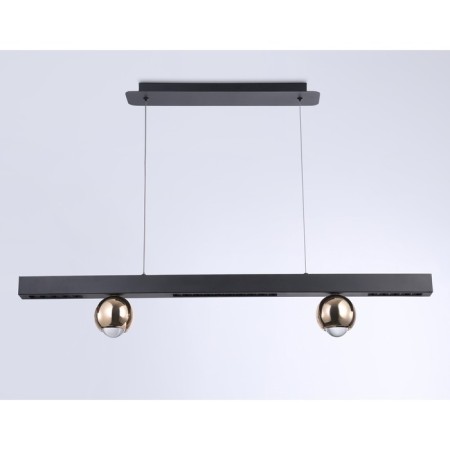 LED LED suspended Ambrella Light, Linetech, FL5956, LED, 18 W, 1350LUM, 4200K, black color, gold-1