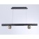 LED LED suspended Ambrella Light, Linetech, FL5956, LED, 18 W, 1350LUM, 4200K, black color, gold