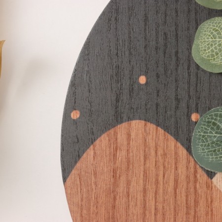 Hooks decorative wood "Abstraction. Mountains. Flower" 1.5x23.4x22.5 cm-3