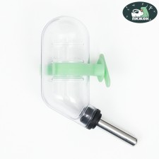 Drill for rodents with a metal nose, 60 ml, transparent with green clinking