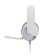 Marvo H8618 WH headphones, game, full -size, microphone, USB, 2 m, RGB, gray