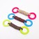 Cable toy with chewing elements "Lolly", up to 30 cm, up to 120 g, mix of flowers