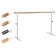 Portable choreographic machine single -row adjustable # 8 oak, white legs