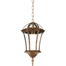 Sadovo-park lamp Feron PL625, IP44, E27, 60 W, 205x180x870 mm, color black gold