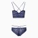 Female set (top, panties), blue color, size 42-44