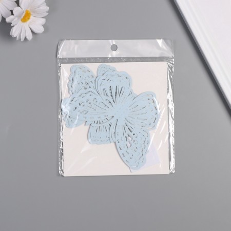 Stick Paper "Butterflies with patterns" matte blue set 12 pcs 12 cm, 10 cm, 8 cm-2