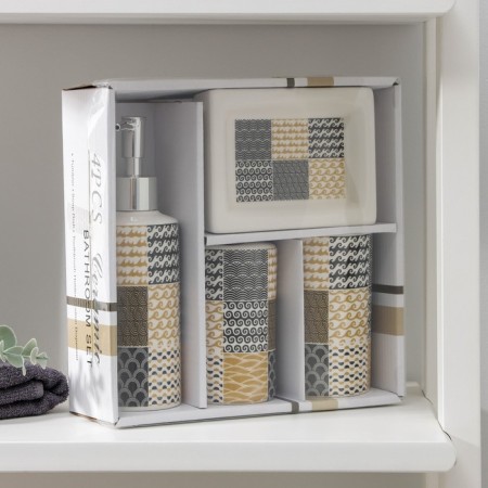 A set of accessories for the bathroom "Mosaika", 4 items, color mix-6