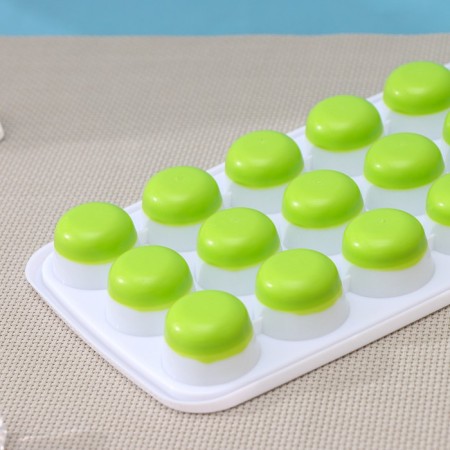 Form for ice and chocolate with a lid of a share, 26 × 12 × 2.5 cm, 21 cells (3 × 3 × 2 cm), color mix-4