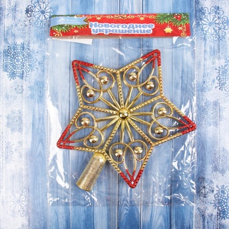 Tips "Star Cinter" 23.5x21 cm, golden red-2