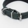 Collar leather two-layer 3 cm, Osh 35-47 cm, emerald