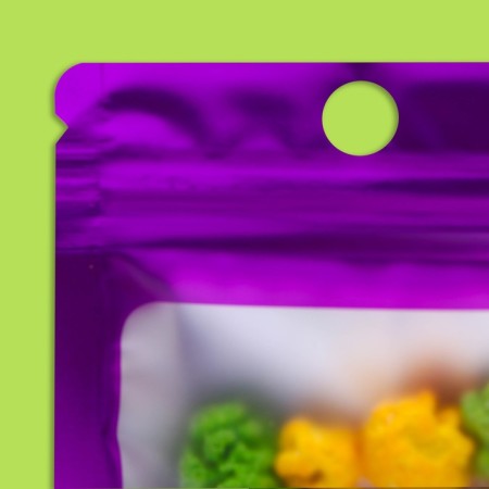 SIP-Lock package with a window, with euroslot, purple, 7 x 10 cm-1