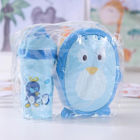 Pengui set, 2 items: lunch box, bottle 20 × 18 × 8 cm, color mix-4