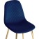 Stol on a metal frame DABL Metal/velor, gold/blue 45x51x86 cm