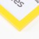 Photo frame MDF 30x40 cm, No. 6, width. 18 mm, thickness. 12 mm, yellow (plastic screen)