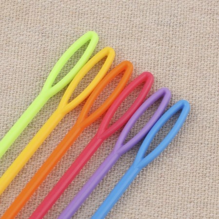 Set of needles for stitching, plastic, d = 3 mm, 9 cm, 10pcs, colorful color-2