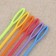 Set of needles for stitching, plastic, d = 3 mm, 9 cm, 10pcs, colorful color