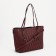 Zipper bag with zipper, burgundy color