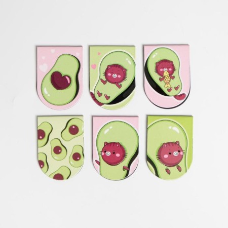 Magnetic bookmarks on the Avocato substrate, 6 pcs-2