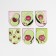 Magnetic bookmarks on the Avocato substrate, 6 pcs