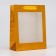 Packet Holography with a window, "Golden", S 23.5 x18 x 8.5 cm