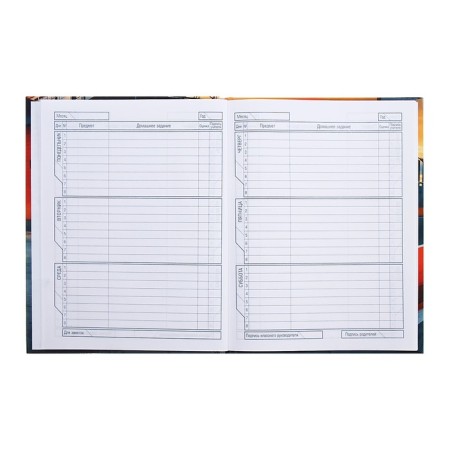 Universal diary for grades 1-11 Sport Style, hard cover, glossy lamination, 40 sheets-7