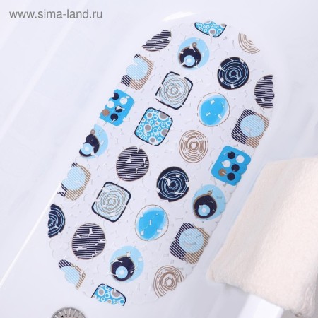 SPA-river for a bathtub on suction cups "Abstraction", 35 × 65 cm, pebbles-2