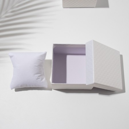 Gift box for the clock "Styganaya", 9 × 9 × 5, white color-3