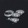 Coboson glass, circle 14 mm (set 5 pcs.), The color is transparent