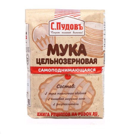Whole -grain flour "S. Pudov ", 1 kg
