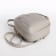 Women's backpack-Mini of artificial leather with lightning, 1 pocket, color gray color