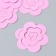 The workpiece of Foamiran "Flower Curly" 10x9.5 cm set 5 pcs. Pink bright