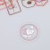 Stickers for creativity "Tags - red flowers" set 30 pcs 0.2x8x11 cm