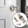 Latch 1202, with a latch, matte nickel color